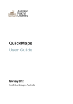 QuickMaps User Guide - Home - Australian National University