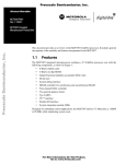 MCF5307 Integrated Microprocessor Product Brief