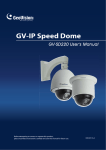 GV-IP Speed Dome User Manual(ISD220V10-A-EN).