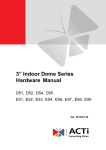 3” Indoor Dome Series Hardware Manual