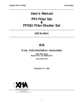 User`s Manual PF4 Filter Set & PF2S2 Filter