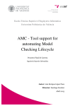 AMC - Tool support for automating Model Checking Lifecycle
