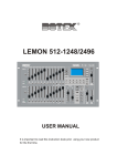 LEMON 512-1248 & 2496 manual