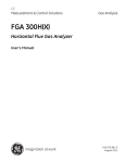 FGA 300H(X) Horizontal Flue Gas Analyzer User`s Manual
