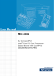 Advantech MIC-3392 User Manual