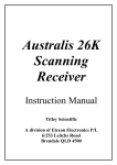 Australis 26K Scanner User Manual