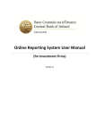 Online Reporting System User Manual (for Investment Firms)