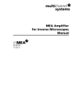 MEA Amplifier for Inverse Microscopes