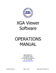 XGA Viewer Software OPERATIONS MANUAL