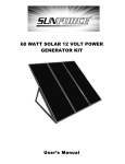 60 watt solar 12 volt power generator kit