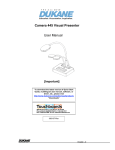 Camera 445 Visual Presenter User Manual