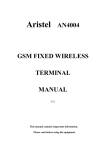 Aristel AN4004 GSM FIXED WIRELESS