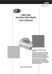 CMS1500 Gas Mass Flow Meter User`s Manual