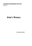 USER`S MANUAL - Granta Design