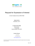 Request for Expression of Interest - ZigBee Alliance