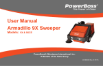 User Manual Armadillo 9X Sweeper Models