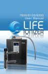 LIFE Ionizer 7600 & 8100 User Manual