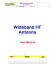 Wideband HF Antenna User Manual