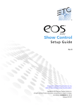 Eos Family Show Control User Guide