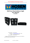 RGB Four-Head Audience Light User Manual