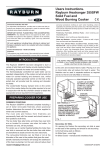 Users Instructions. Rayburn Heatranger 355SFW Solid Fuel and