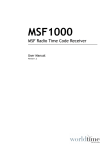 MSF1000 User Manual version 1.2