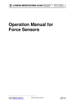 Operation Manual for Force Sensors