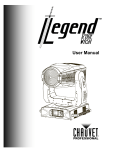 Legend 1200E Wash User Manual Rev 3