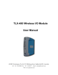 TLX-400 Wireless I/O Module User Manual