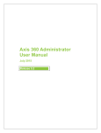 Axis 360 Administrator User Manual