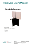 Hardware User`s Manual Elevated plus-maze