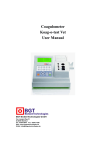 Coagulometer Koag-o-test Vet User Manual