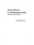 Addendum to Owner/User Manual
