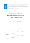 Very Large Telescope Paranal Science Operations VISIR User Manual