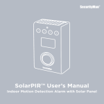 SolarPIR™ User`s Manual