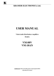 USER MANUAL - Kramer Electronics