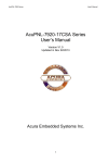 ACUPNL-7920 Series Manual