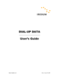 DIAL-UP DATA User`s Guide