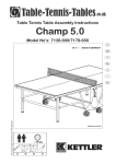 Kettler Champ 5.0 user manual, parts list and build instructions