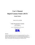User`s Manual Digital Gamma Finder (DGF) Model Polaris