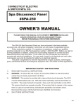 SPA Disconnect Owner Manual.cdr