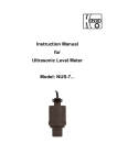NUS-7-Ultrasonic Level Transmitter manual