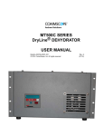 MT500C SERIES DryLine® DEHYDRATOR USER MANUAL