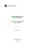 TVUPackTM - TVU Networks