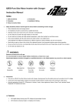 8ZED Pure Sine Wave Inverter / Charger User Manual PDF