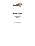 X80 Activator Manual
