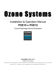 Installation & Operation Manual POE10 POE12