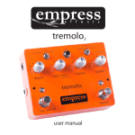 Empress Tremolo2 User Manual