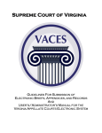 vaces guidelines and user`s manual