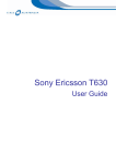Sony Ericsson T630 User Guide